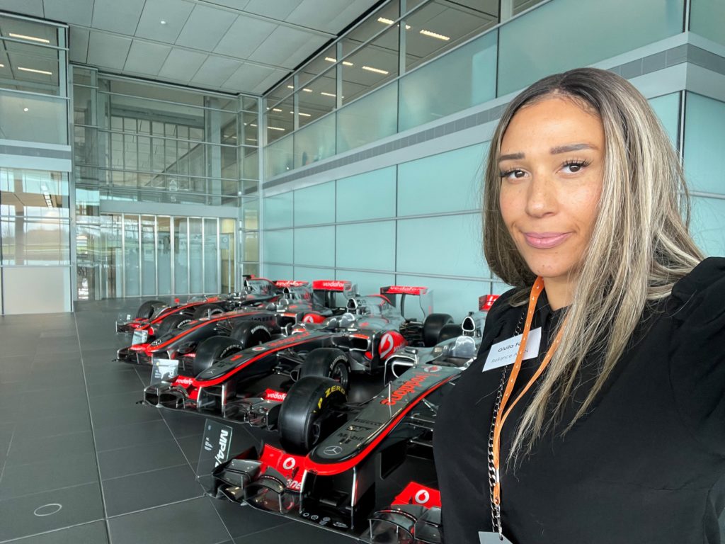 Giulia foss at Mclaren