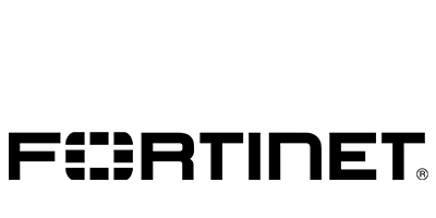 a black FORTINET logo