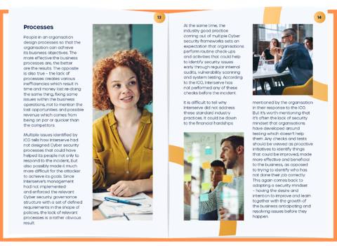 two inside pages from a \'lessons from the interserve data breach\' ebook