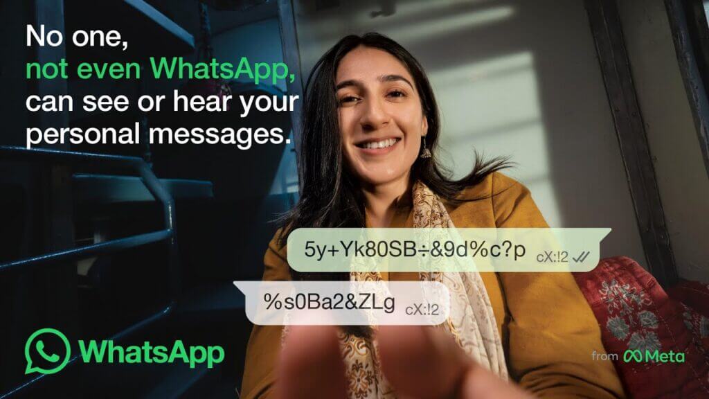 Not even WhatsApp example advert